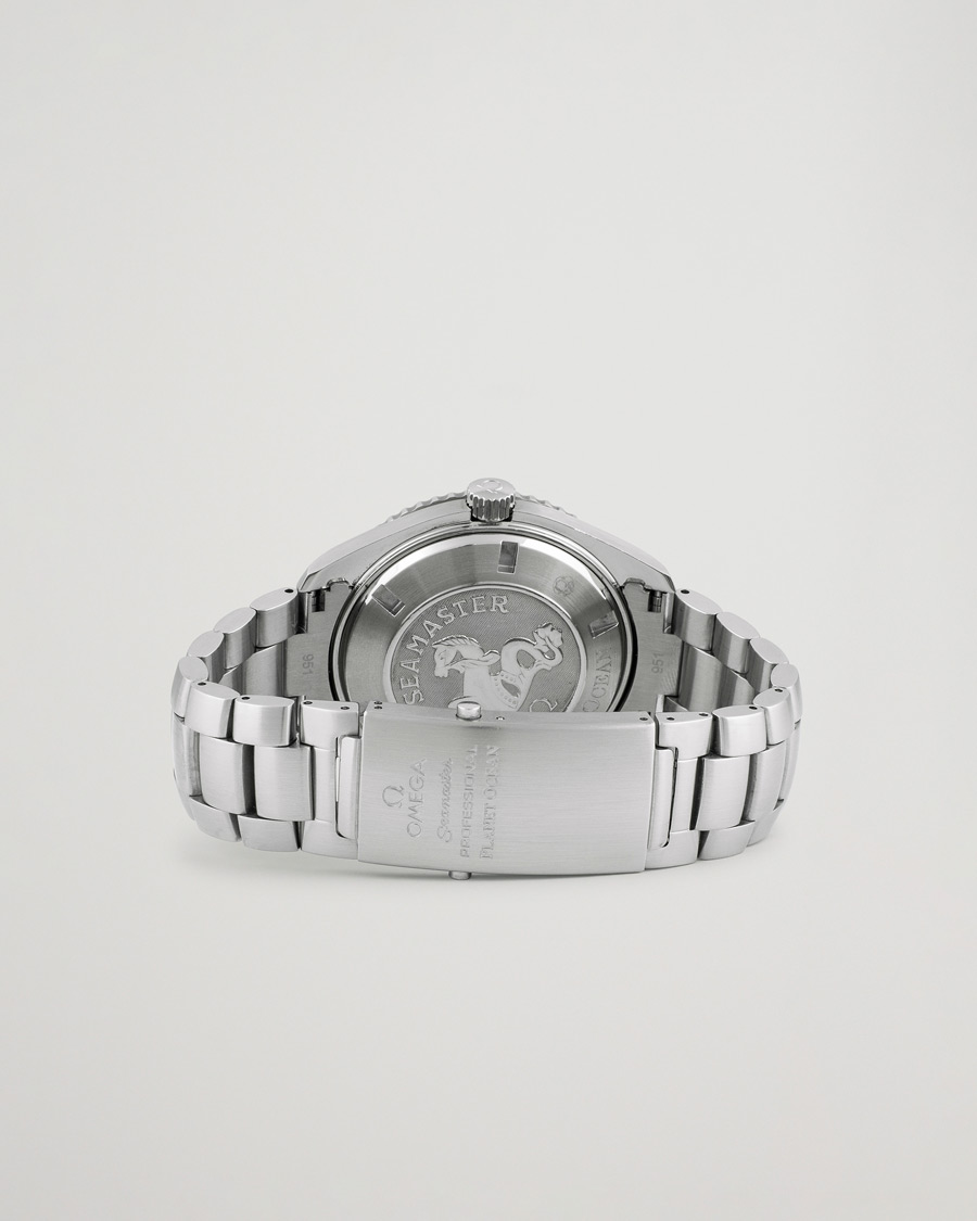 Hombres | Omega Pre-Owned Seamaster Planet Ocean 2200.50.00 Steel Black Silver | Omega Pre-Owned | Seamaster Planet Ocean 2200.50.00 Steel Black Silver