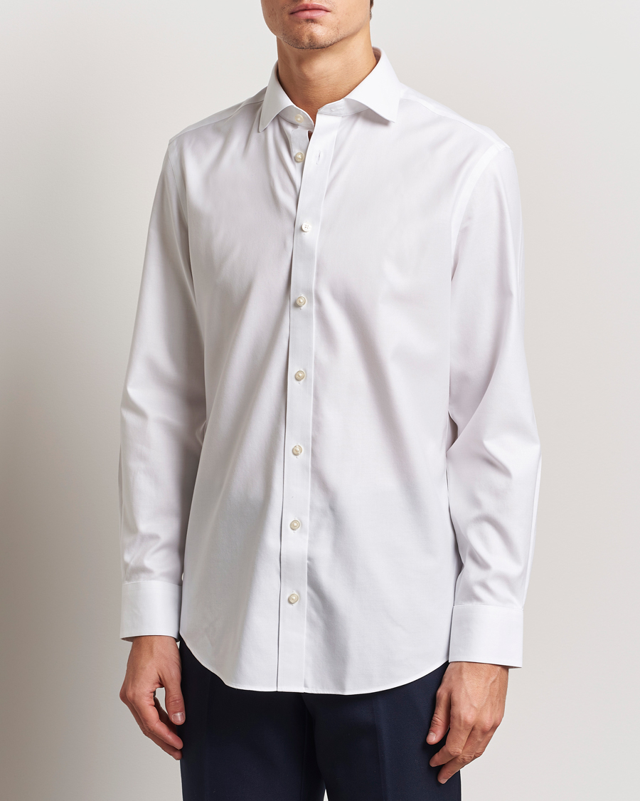 Hombres | Camisas | Charles Tyrwhitt | Slim Fit Non Iron Cotton Twill Shirt White