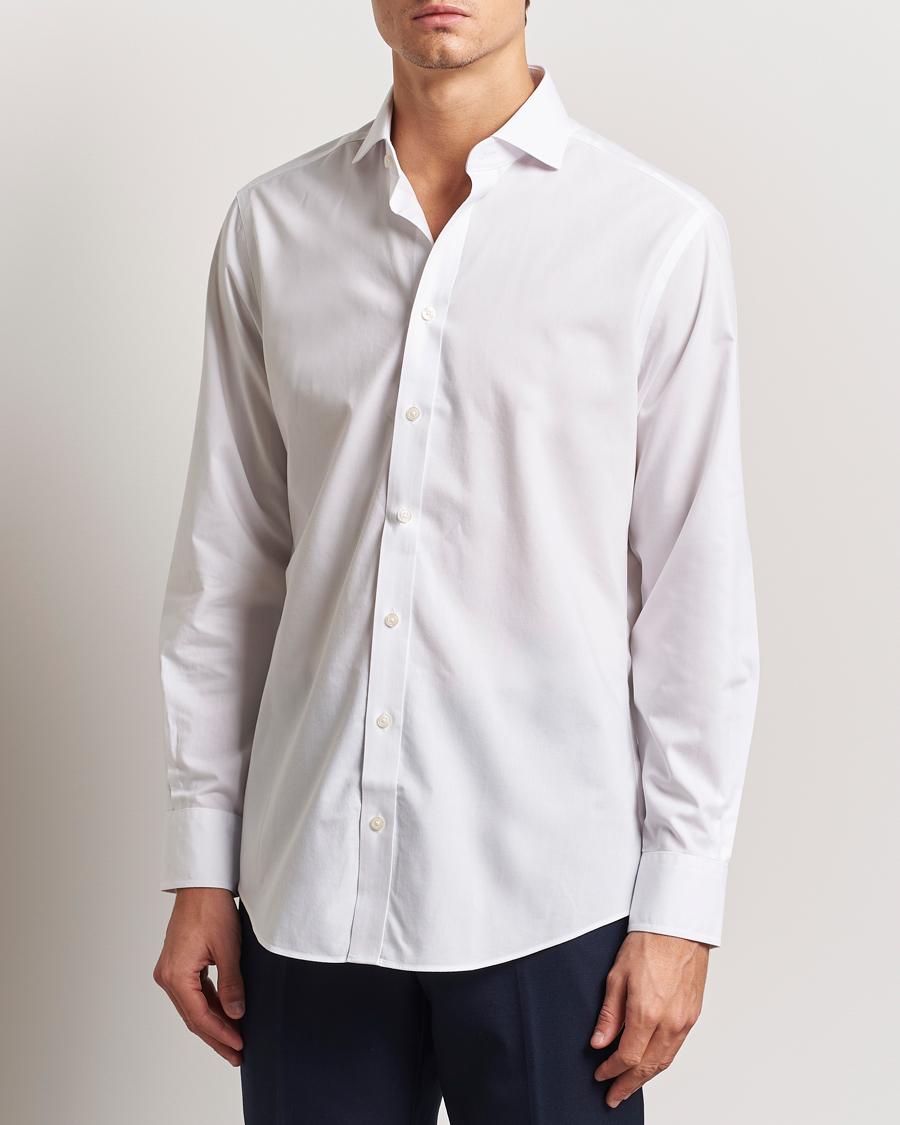 Hombres | Camisas | Charles Tyrwhitt | Slim Fit Non Iron Poplin Cut Away Shirt White