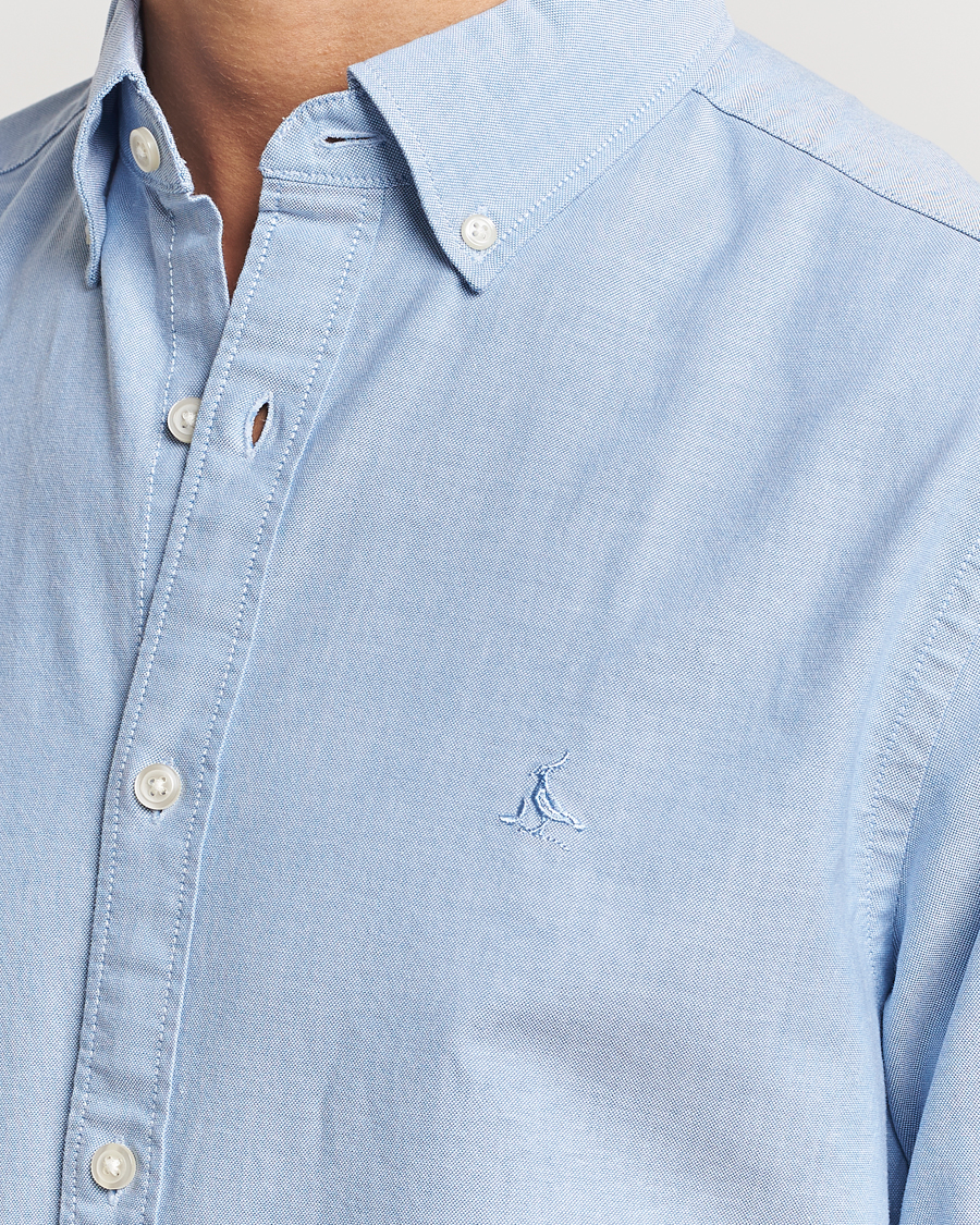 Hombres | Camisas | Charles Tyrwhitt | Button Down Stretch Oxford Shirt Sky Blue