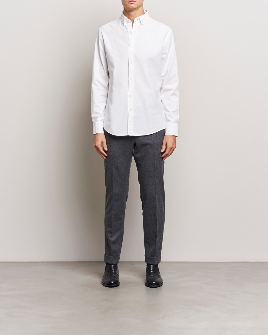 Hombres | Camisas | Charles Tyrwhitt | Button Down Stretch Oxford Shirt White