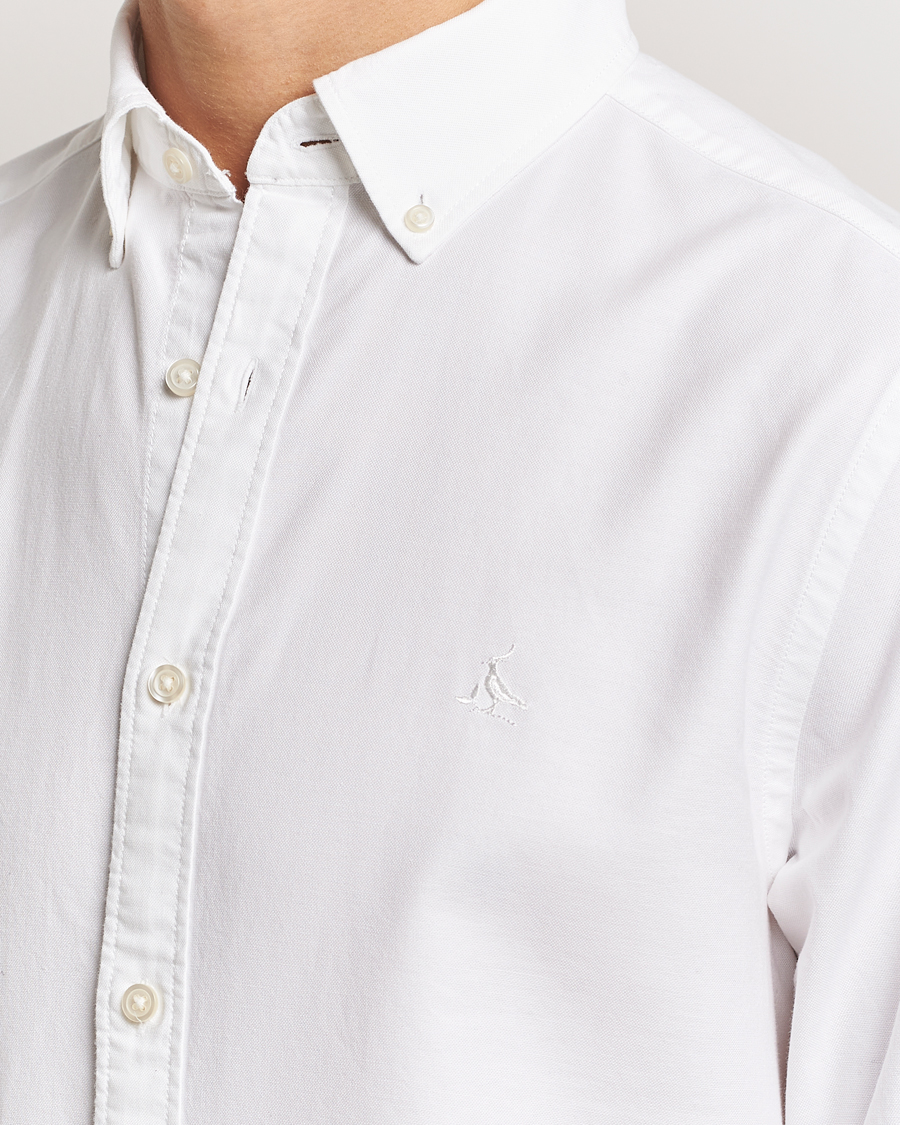 Hombres | Camisas | Charles Tyrwhitt | Button Down Stretch Oxford Shirt White