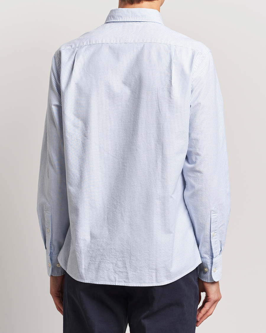 Hombres | Camisas | Charles Tyrwhitt | Button Down Stretch Oxford Shirt Blue/Whte