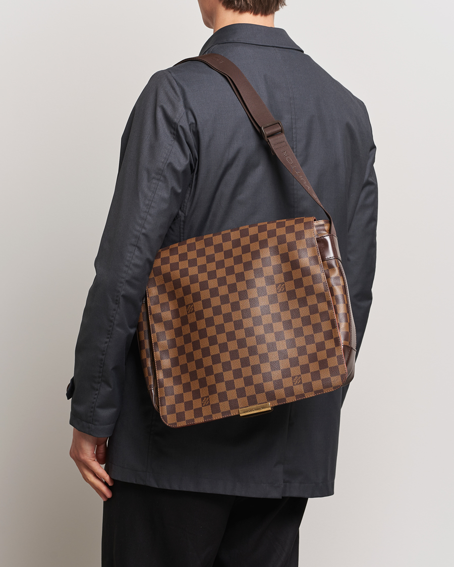 Herr | Pre-Owned & Vintage Bags | Louis Vuitton Pre-Owned | Abbesses Messenger Bag Damier Ebene