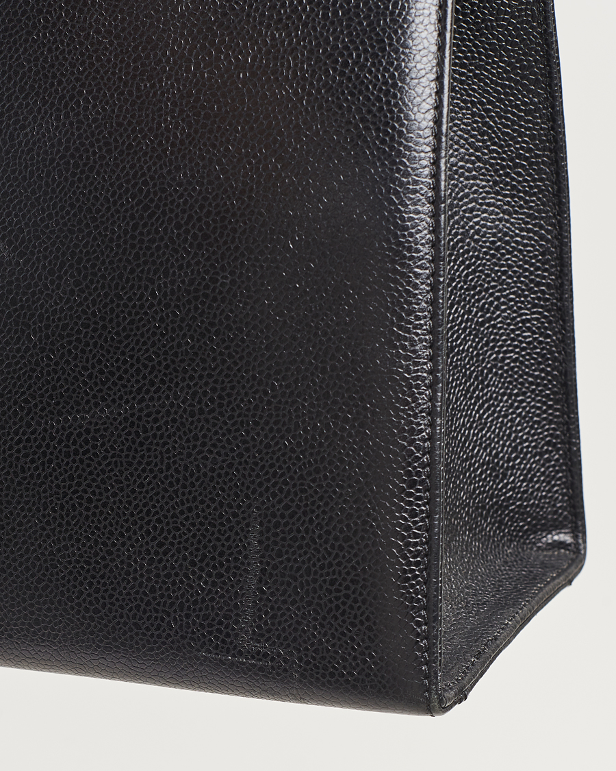 Hombres | Chanel Pre-Owned Chain Tote Bag Black | Chanel Pre-Owned | Chain Tote Bag Black