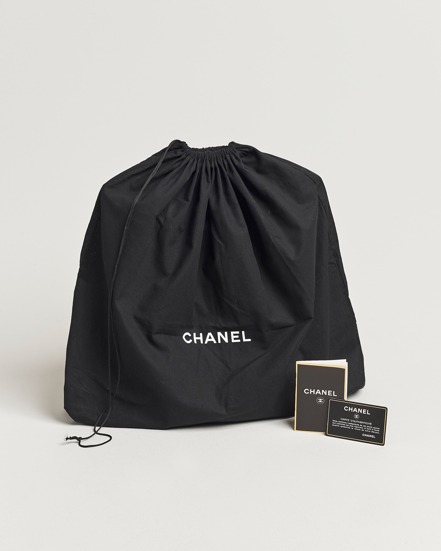 Hombres | Chanel Pre-Owned Chain Tote Bag Black | Chanel Pre-Owned | Chain Tote Bag Black