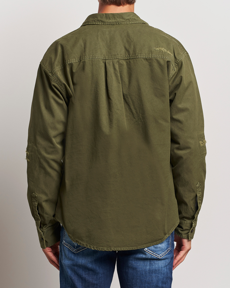 Hombres | Camisas | Dsquared2 | Garment Dyed Ranger Shirt Army Green