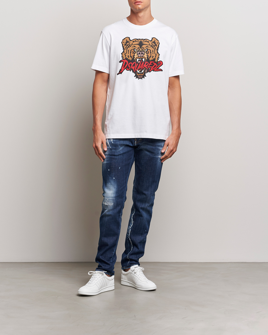 Hombres | Camisetas | Dsquared2 | Bear T-Shirt White