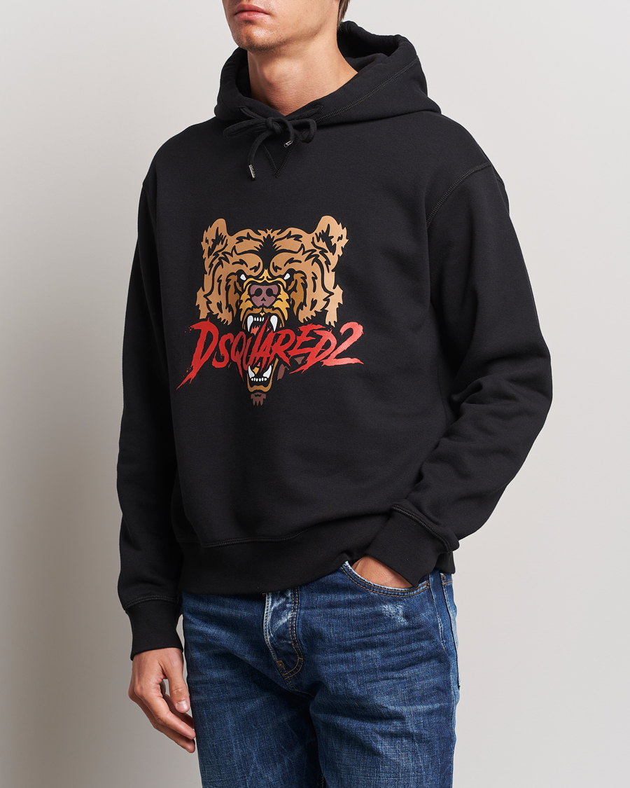 Hombres |  | Dsquared2 | Bear Hoodie Black