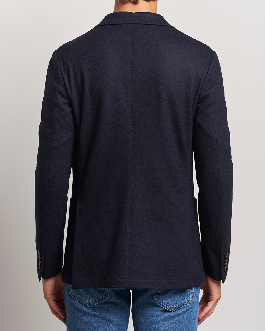 Hombres | Blazers | Canali | Soft Wool Jersey Blazer Navy