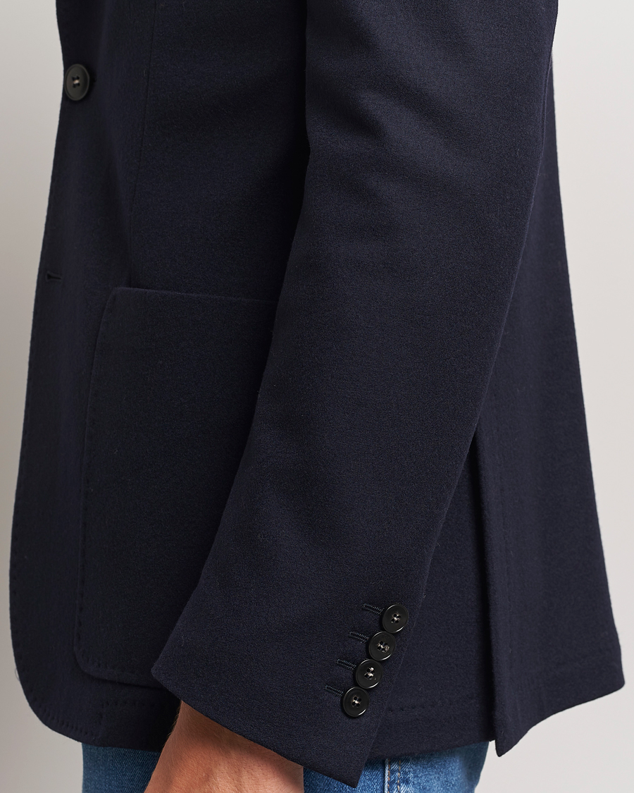 Hombres | Blazers | Canali | Soft Wool Jersey Blazer Navy