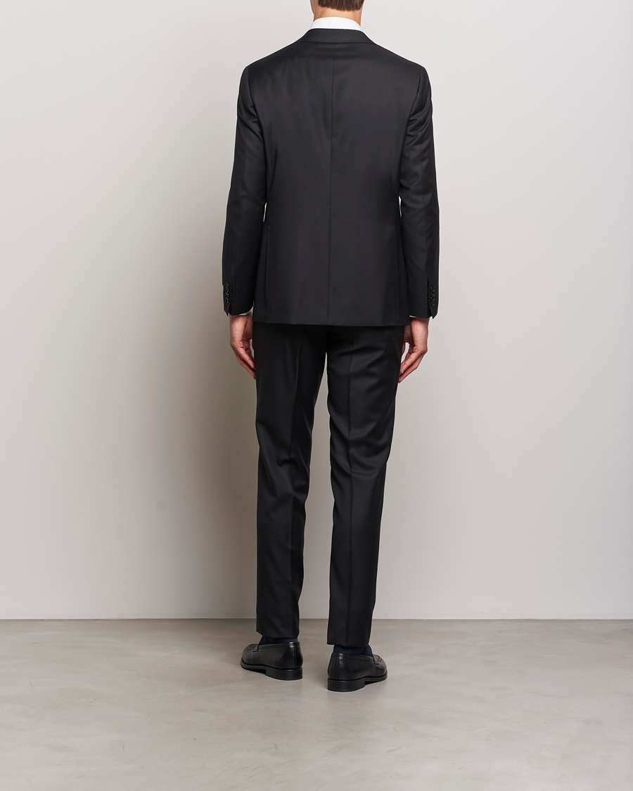 Hombres | Trajes | Canali | Super 130s Wool Capri Suit Black