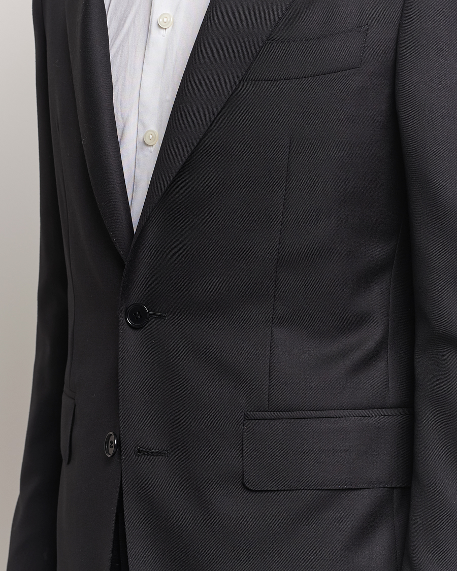Hombres | Trajes | Canali | Super 130s Wool Capri Suit Black
