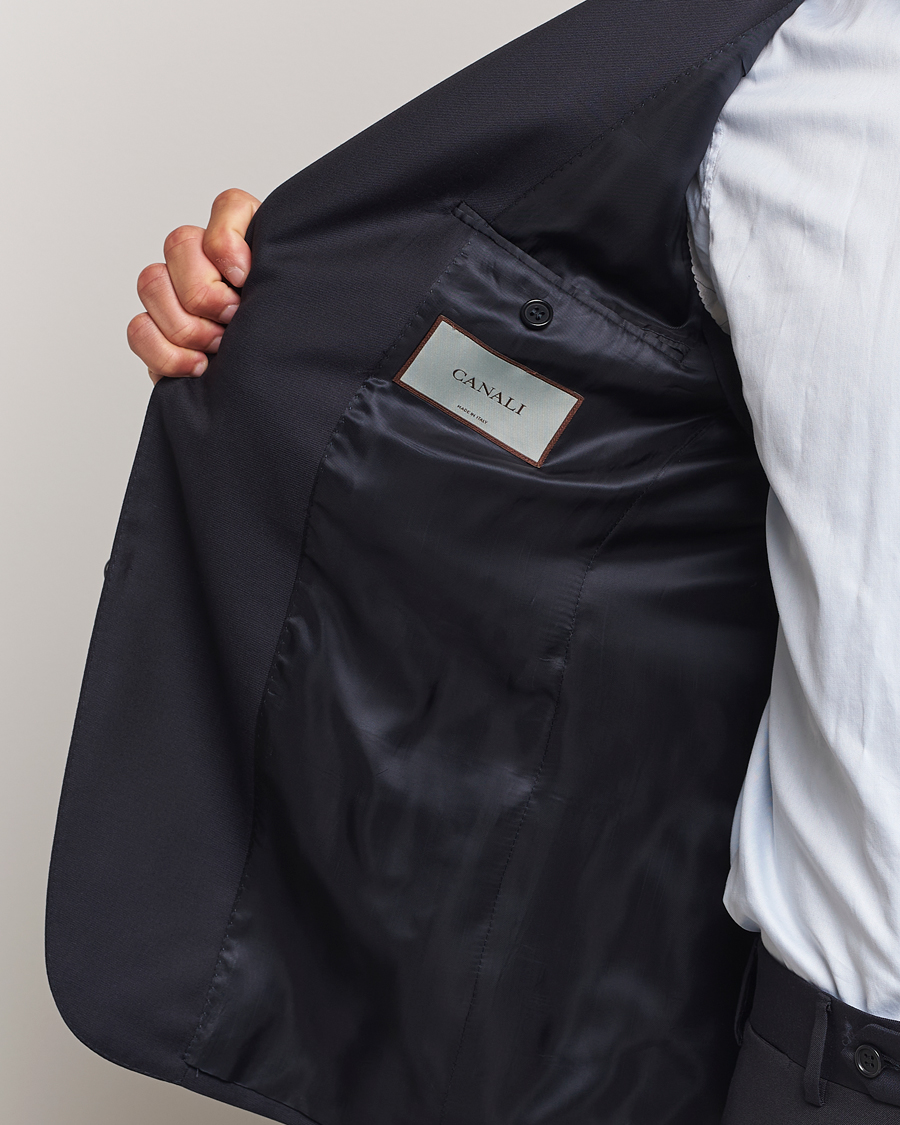 Hombres | Trajes | Canali | Super 130s Wool Capri Suit Navy