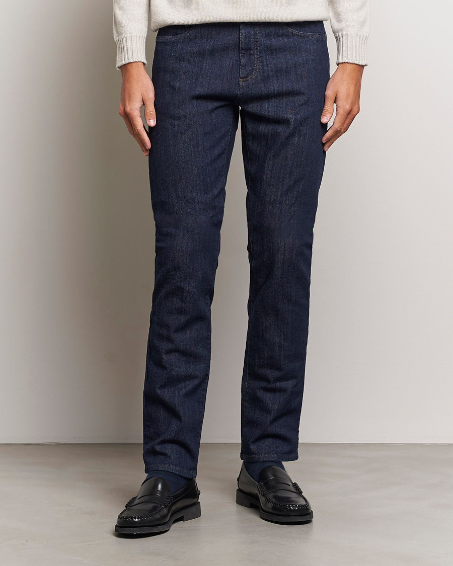 Hombres | Vaqueros | Canali | Slim Fit Stretch Denim Dark Rinse