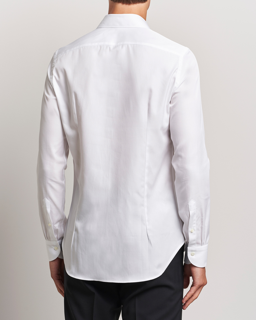 Hombres | Camisas | Canali | Slim Fit Cotton Shirt White