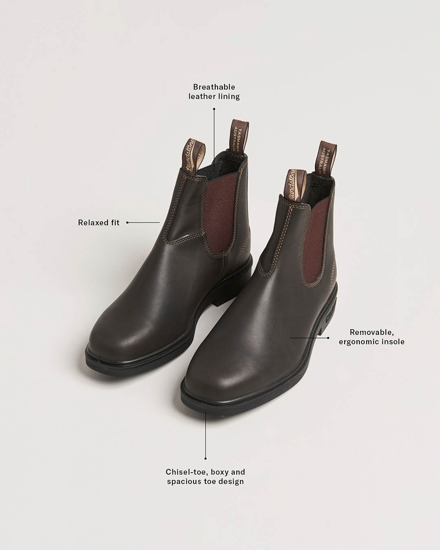 Hombres | Botas | Blundstone | 062 Dress Leather Chelsea Boot Stout Brown