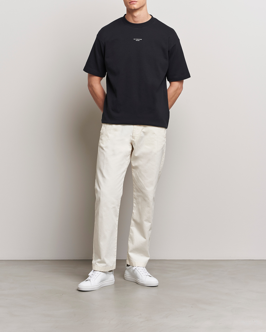 Hombres | Camisetas | Drôle de Monsieur | Classic Slogan T-Shirt Black
