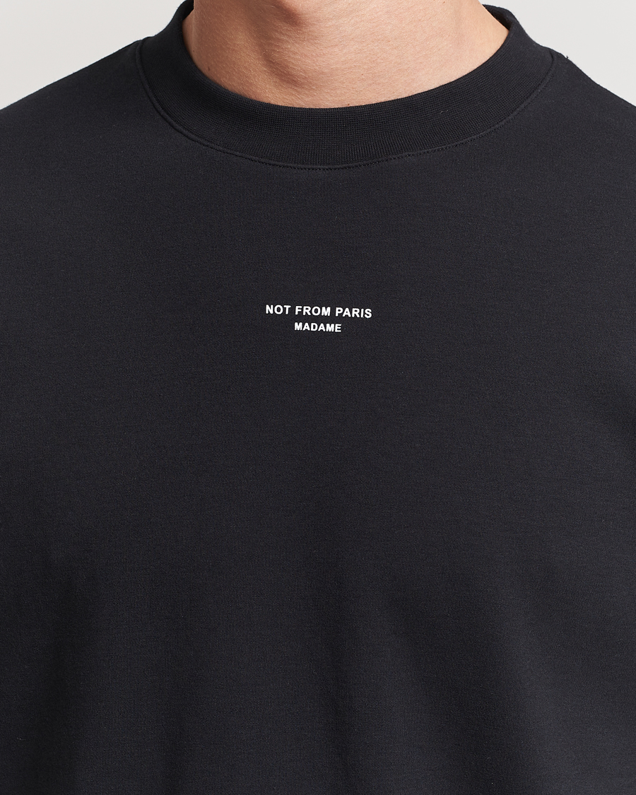 Hombres | Camisetas | Drôle de Monsieur | Classic Slogan T-Shirt Black