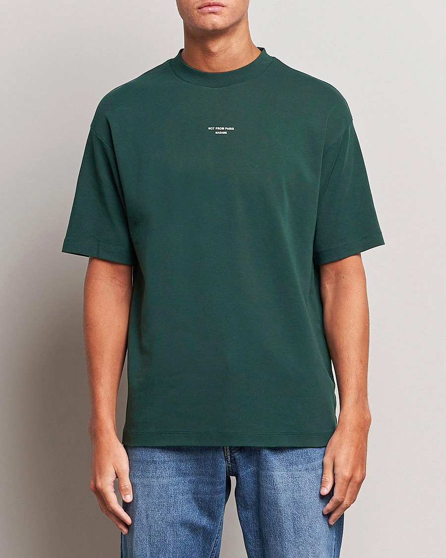 Hombres | Camisetas | Drôle de Monsieur | Classic Slogan T-Shirt Dark Green