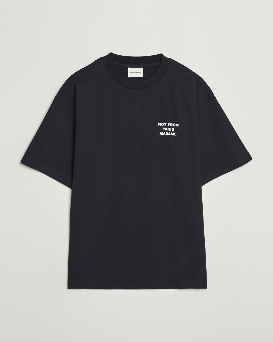 Hombres | Camisetas | Drôle de Monsieur | Slogan T-Shirt Black