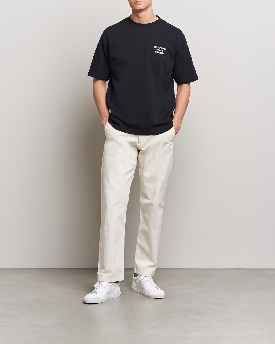 Hombres | Camisetas | Drôle de Monsieur | Slogan T-Shirt Black