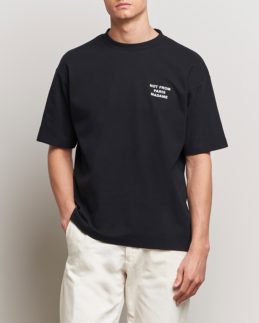 Hombres | Nuevas imágenes de productos | Drôle de Monsieur | Slogan T-Shirt Black