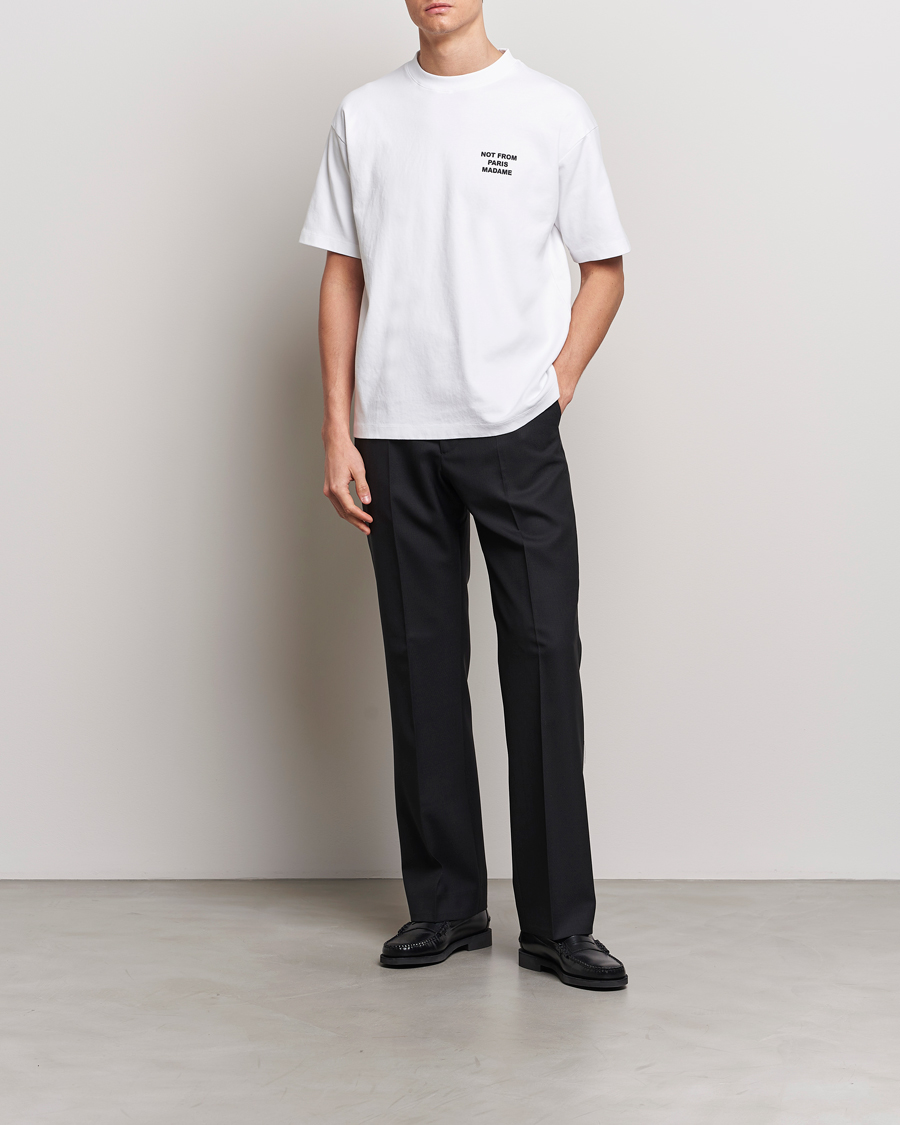 Hombres | Camisetas | Drôle de Monsieur | Slogan T-Shirt Optic White