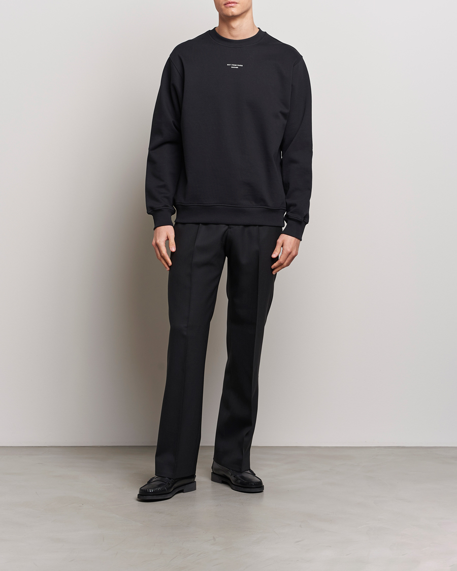 Hombres | Jerséis y prendas de punto | Drôle de Monsieur | Classic Slogan Sweatshirt Black