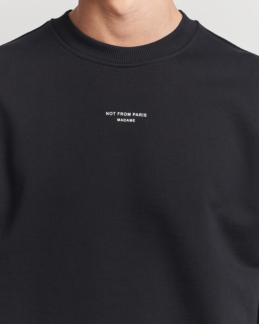Hombres | Jerséis y prendas de punto | Drôle de Monsieur | Classic Slogan Sweatshirt Black