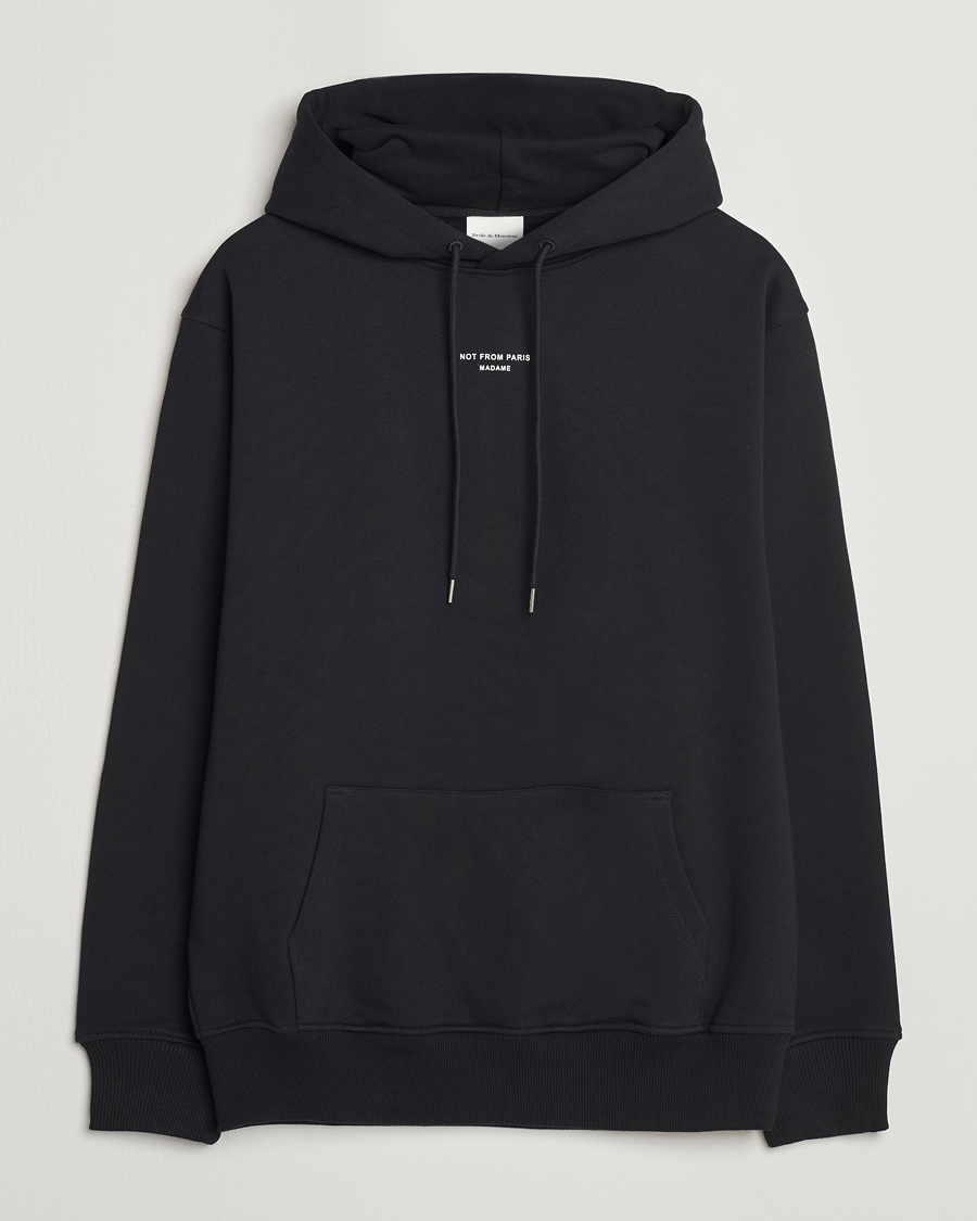 Hombres | Jerséis y prendas de punto | Drôle de Monsieur | Classic Slogan Hoodie Black