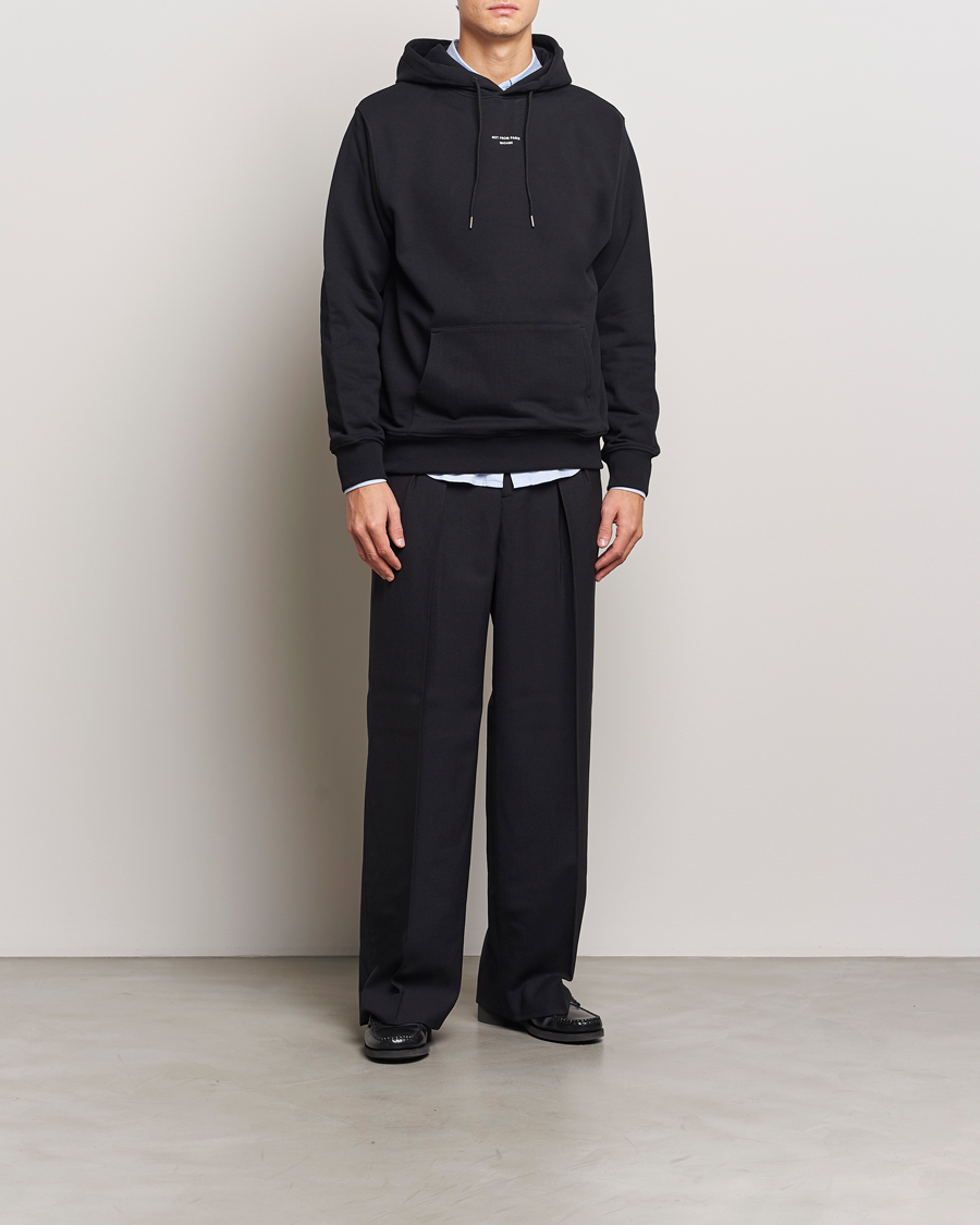Hombres | Jerséis y prendas de punto | Drôle de Monsieur | Classic Slogan Hoodie Black