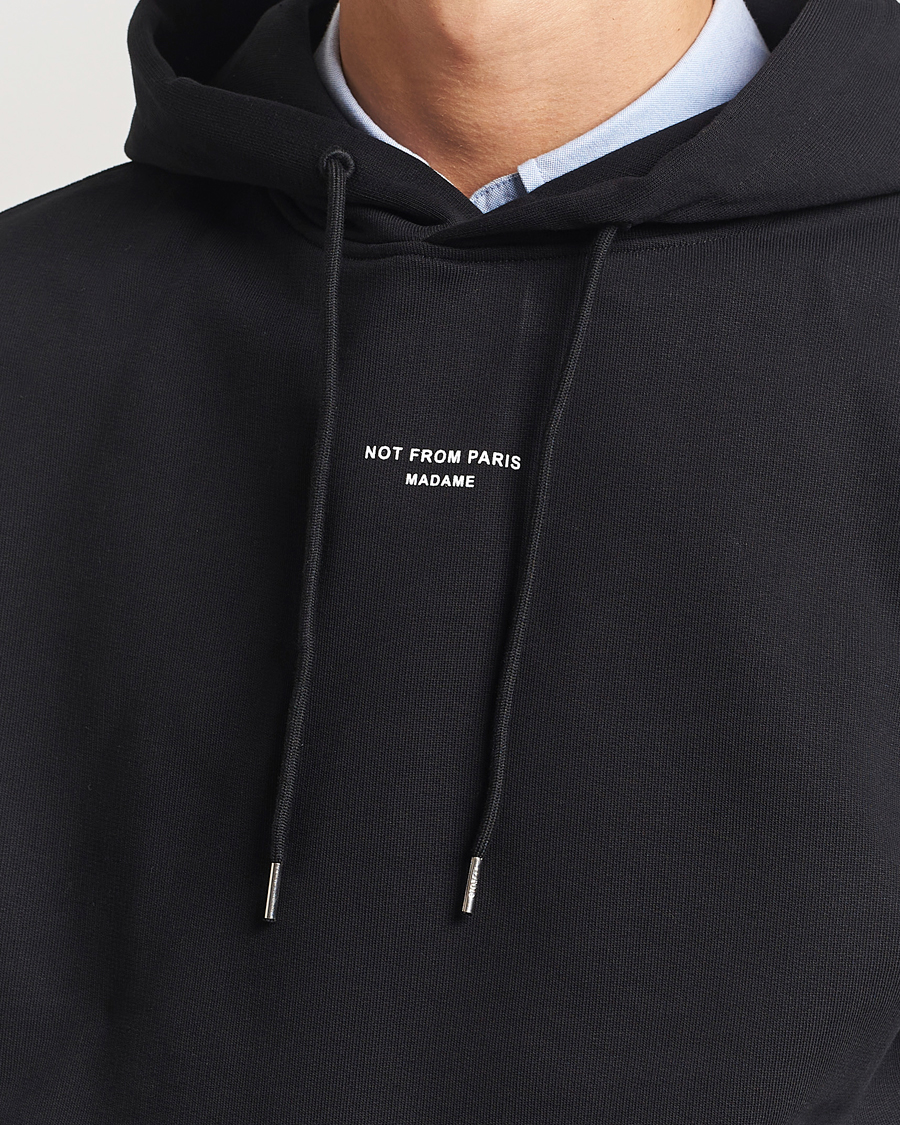 Hombres | Jerséis y prendas de punto | Drôle de Monsieur | Classic Slogan Hoodie Black