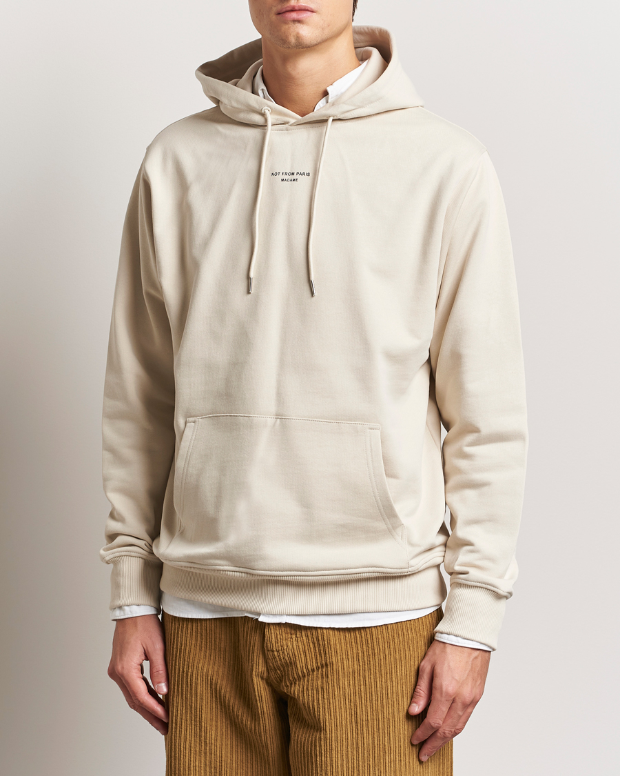 Hombres | Jerséis y prendas de punto | Drôle de Monsieur | Classic Slogan Hoodie Mastic