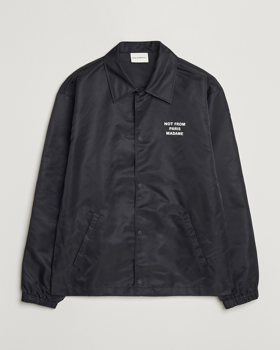 Hombres | Abrigos y chaquetas | Drôle de Monsieur | La Veste Slogan Jacket Black
