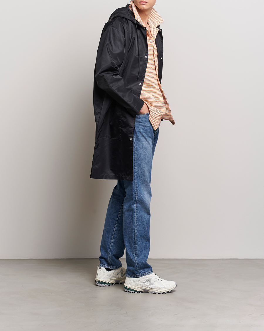 Hombres | Abrigos y chaquetas | Drôle de Monsieur | La Parka Slogan Coat Black