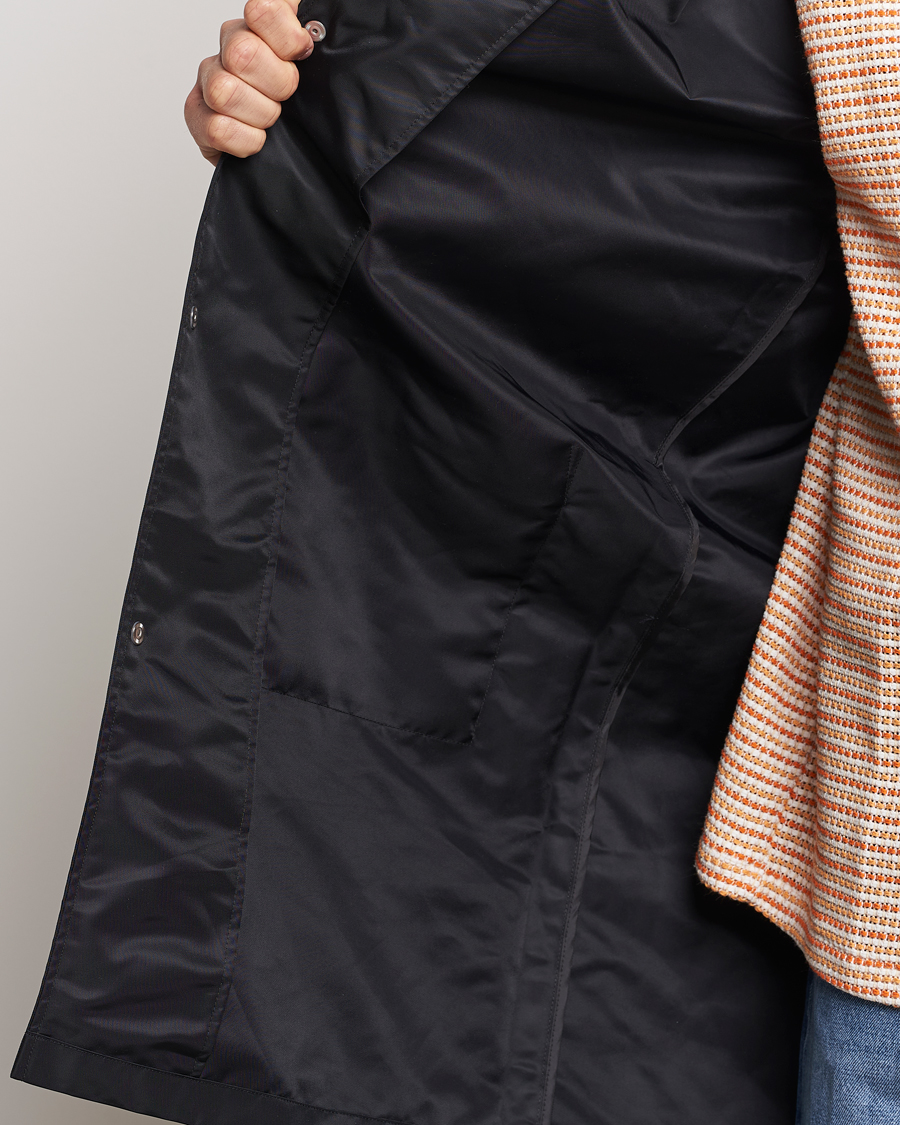 Hombres | Abrigos y chaquetas | Drôle de Monsieur | La Parka Slogan Coat Black