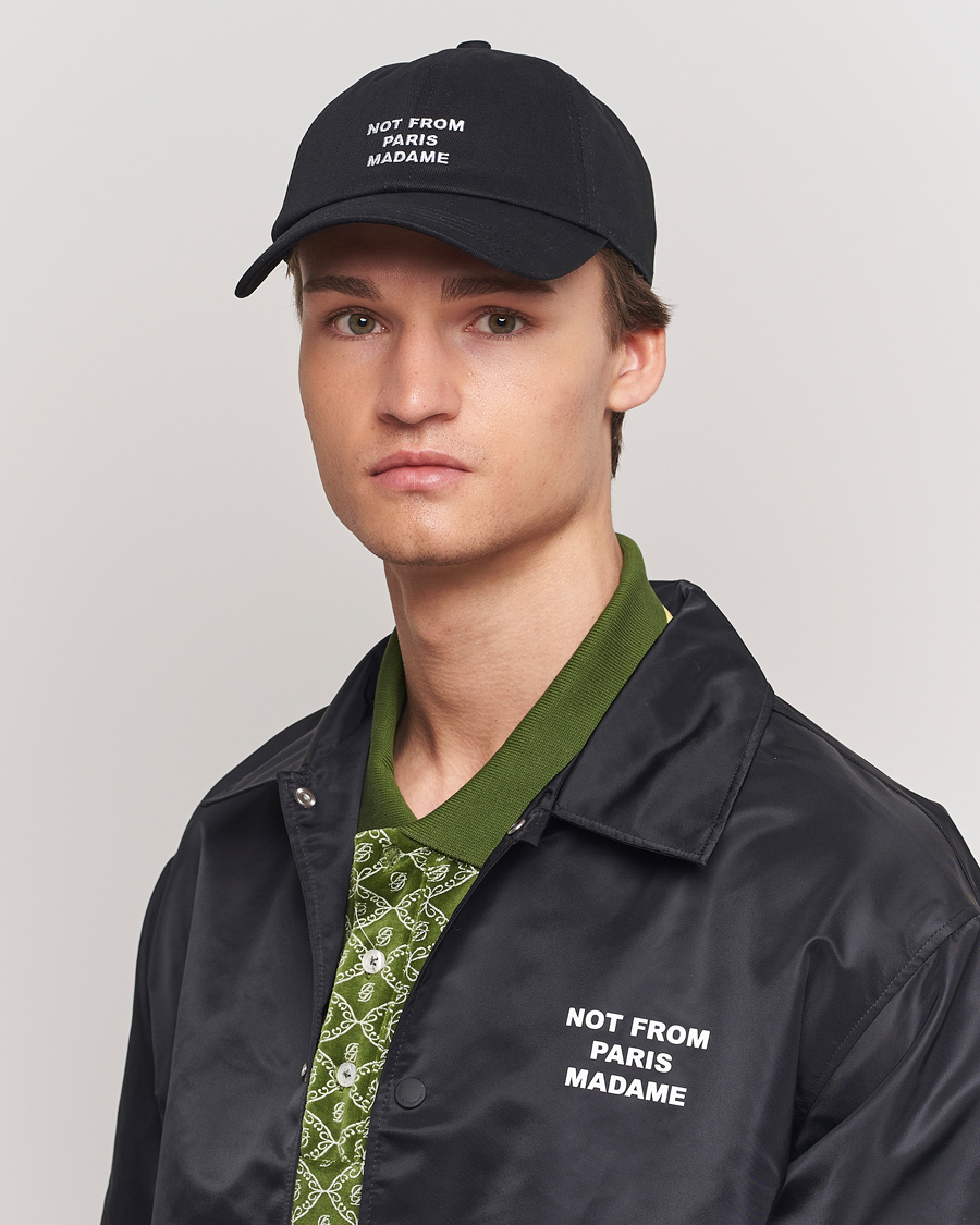 Hombres | Sombreros y gorras | Drôle de Monsieur | Slogan Baseball Black