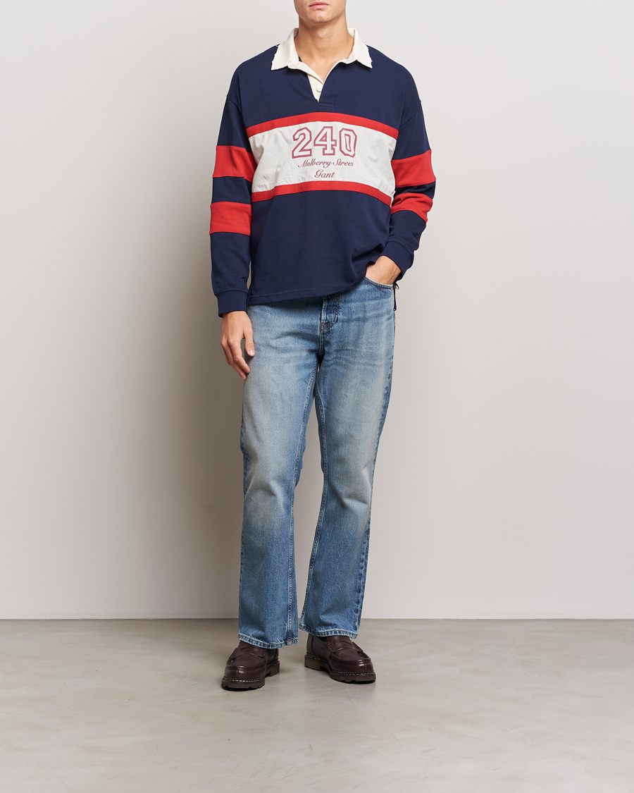 Hombres | Vaqueros | GANT 240 Mulberry Street | Bootcut Jeans Mid Blue Vintage