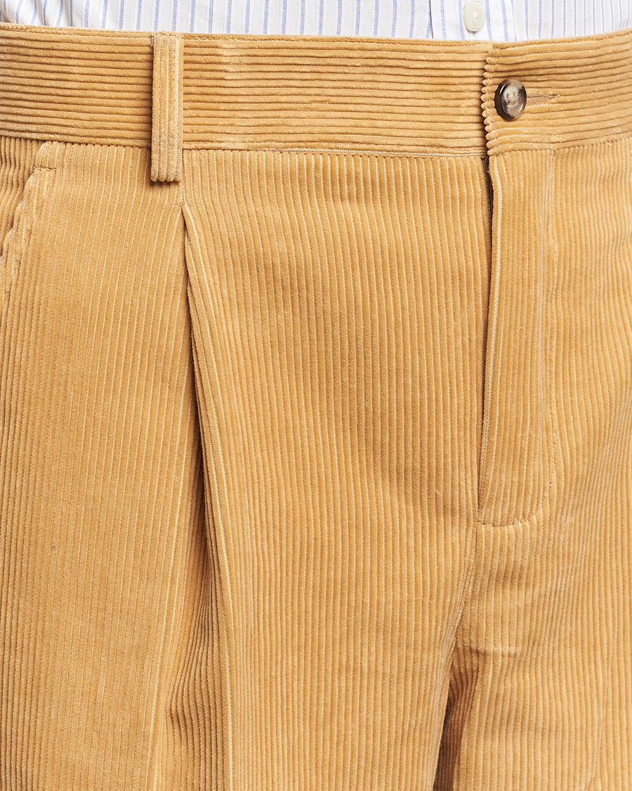 Hombres | Pantalones | GANT 240 Mulberry Street | Corduroy Pants Mustard Grain