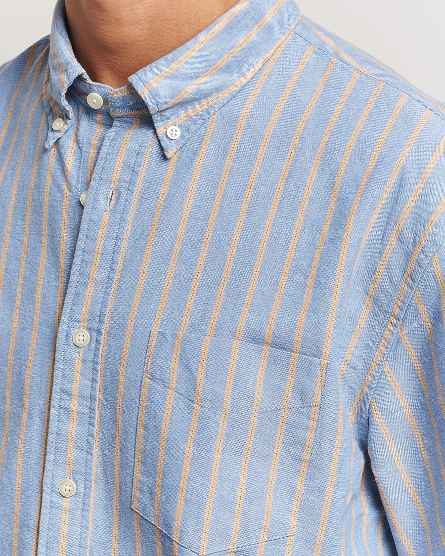 Hombres | Camisas | GANT 240 Mulberry Street | Regular Fit Archive Oxford Striped Shirt Vintage Blue