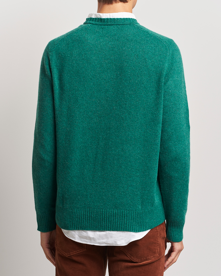 Hombres | Jerséis y prendas de punto | GANT | Wool Blend C-Neck Deep Forest Green