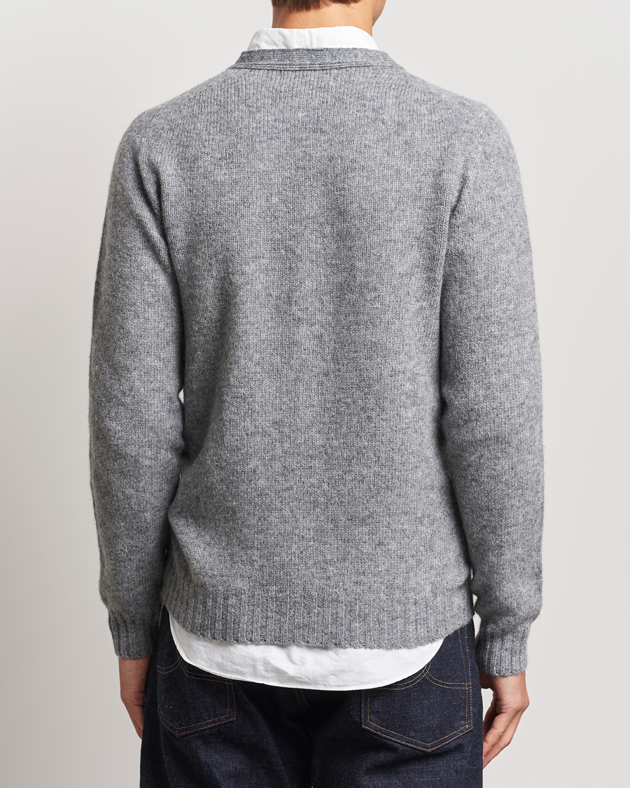 Hombres | Jerséis y prendas de punto | Harley Of Scotland | Supersoft Lambswool Cardigan Medium Grey