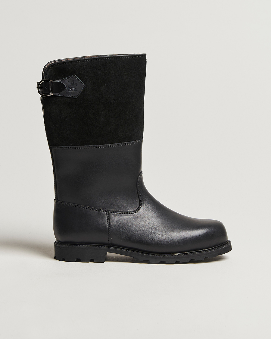 Hombres | Ludwig Reiter Maronibrater Boot Black Calf/Suede Shaft | Ludwig Reiter | Maronibrater Boot Black Calf/Suede Shaft