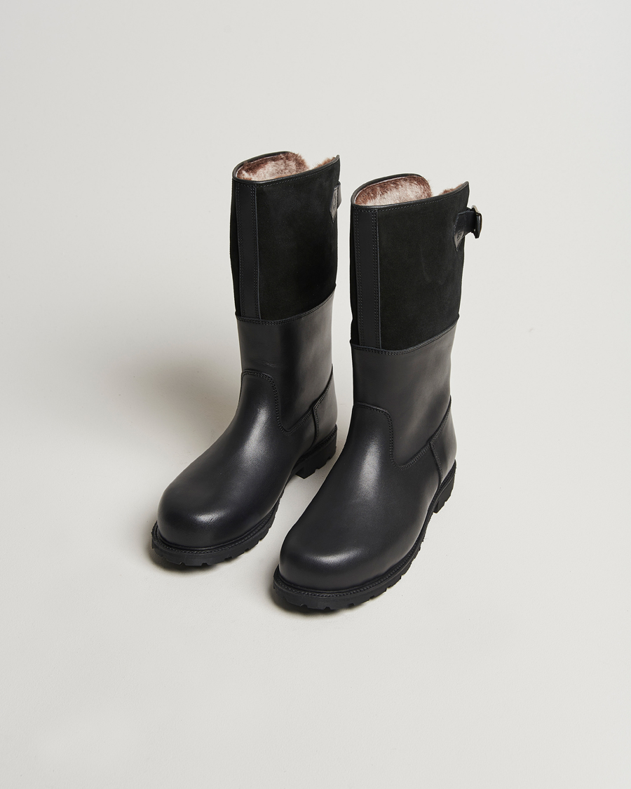 Hombres | Ludwig Reiter Maronibrater Boot Black Calf/Suede Shaft | Ludwig Reiter | Maronibrater Boot Black Calf/Suede Shaft