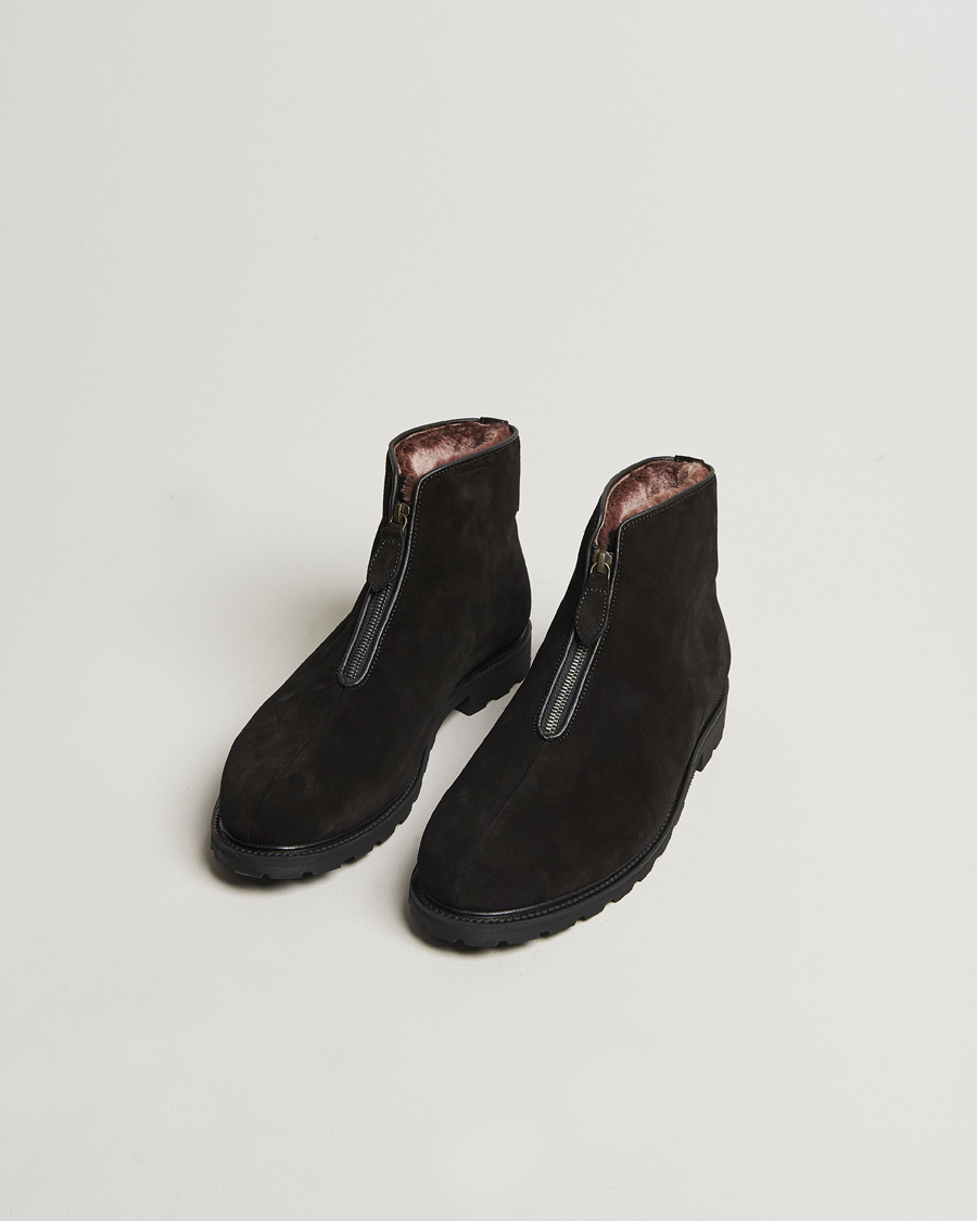 Hombres | Ludwig Reiter Après Ski Black Suede | Ludwig Reiter | Après Ski Black Suede