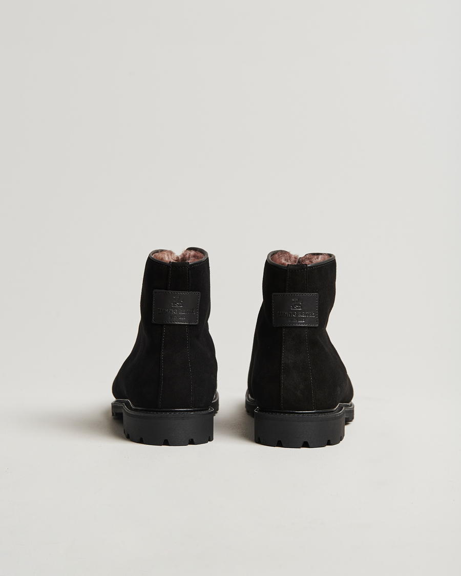 Hombres | Ludwig Reiter Après Ski Black Suede | Ludwig Reiter | Après Ski Black Suede