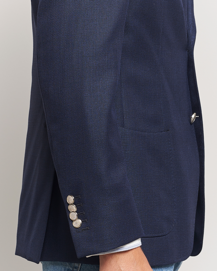 Hombres | Blazers | Morris | Heritage Wool Hopsack Club Blazer Navy
