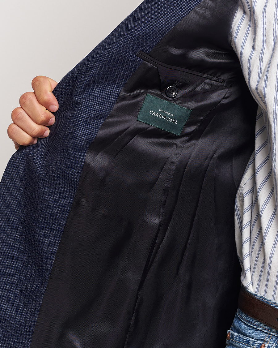 Hombres | Blazers | Morris | Heritage Wool Hopsack Club Blazer Navy