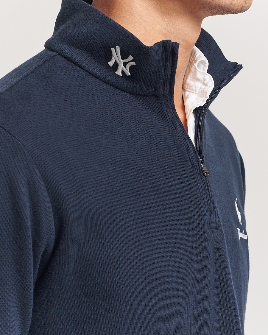 Hombres | Jerséis y prendas de punto | Polo Ralph Lauren | MLB Yankees Half-zip Aviator Navy